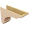 Ekena Millwork 8"W x 24"D x 16"H Classic Hughes Rough Cedar Woodgrain TimberThane Corbel, Primed Tan CORUR08X24X16HUGRCPR - alternate 3
